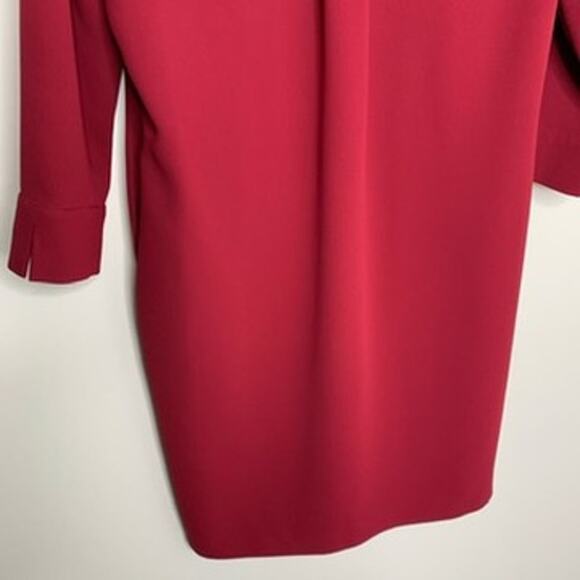 Hobbs London Katelena Mini Shift Tunic Crimson Red Dress Womens Size 8 - Picture 16 of 16